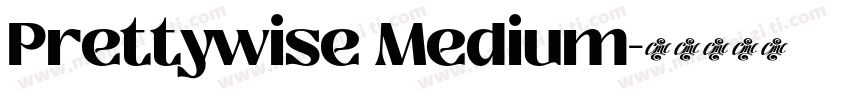 Prettywise Medium字体转换